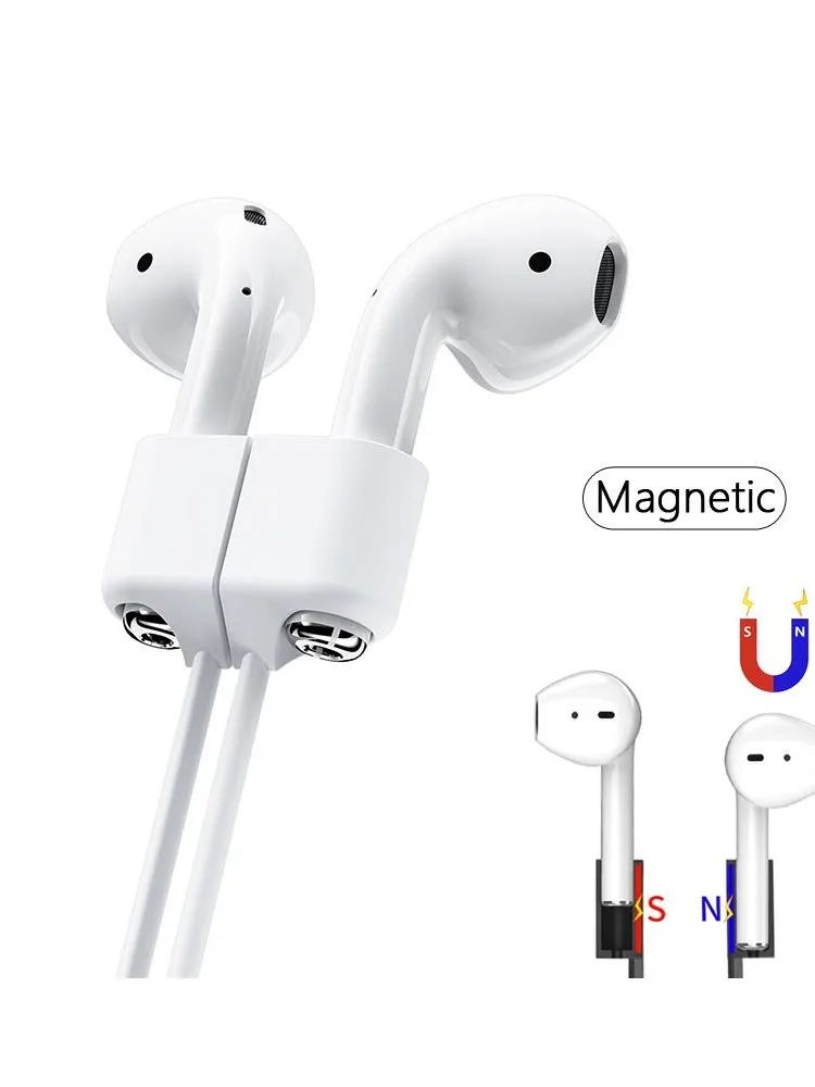 Corde d'écouteurs sans fil Bluetooth en Silicone, sangle de cou pour AirPods Pro 1 2 3, corde magnétique Anti-perte pour écouteurs