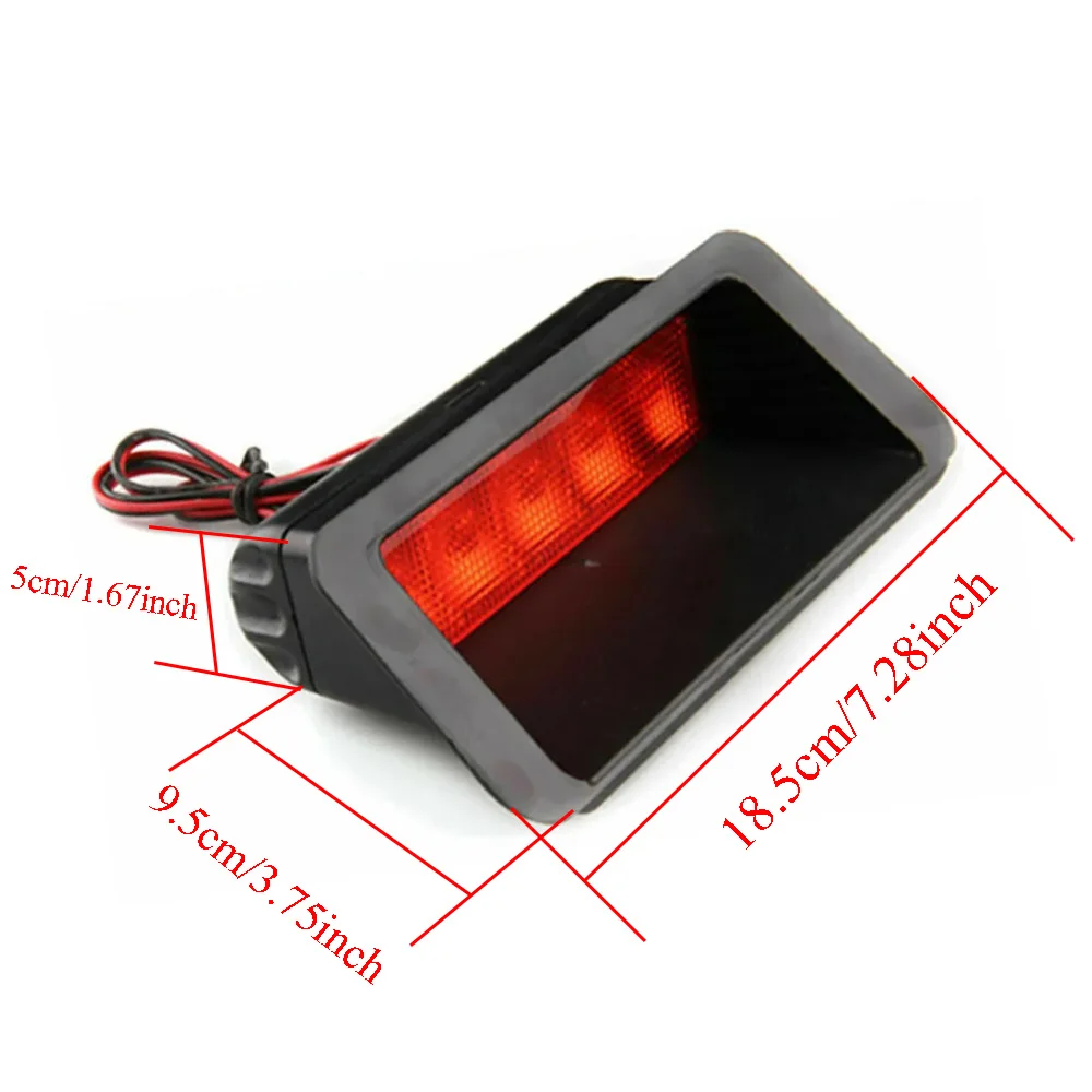 1pcs 5LED Brake Lights 12V High Mount Rear Third Tail Stop Signal Lamp Car Accessories DRL Fog Lamp Accessories