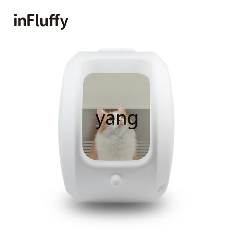 Yhl Li-Semi-automatic Litter Box Semi-Closed Automatic Cat Toilet Cat Litter Self-Litter Box