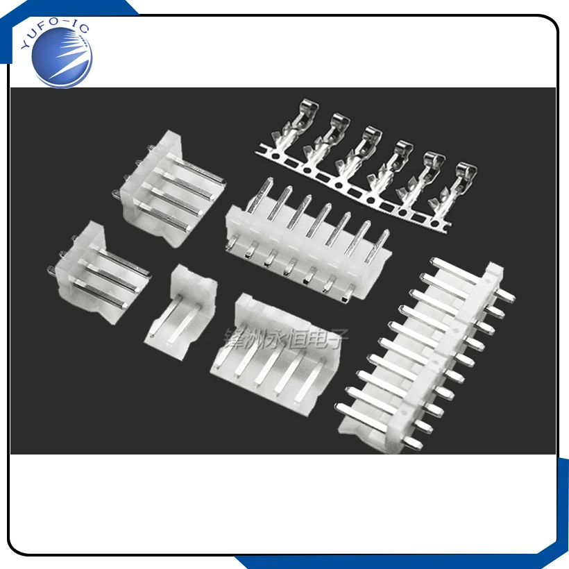 50セット 2/3/4/5/6/7/8/9/10/11/12P ピンヘッダー 3.96MM オスとメス+ハウジング CH3.96 コネクタ PH-A ストレートピン 180度