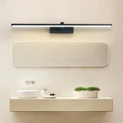 Luz LED de pared moderna para espejo de baño, lámpara de espejo de línea para baño, candelabro de pared, accesorio de iluminación para decoración del hogar, lustre