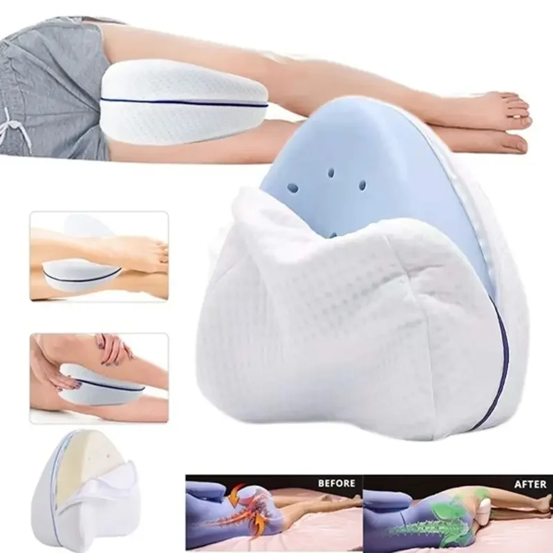 Back Hip Body Joint Pain Relief Thigh Leg Orthopedic Sciatica Pad Cushion Home Memory Foam Cotton Leg Pillow