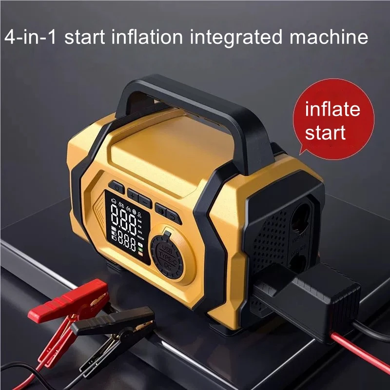 

Car emergency starting power supply, large capacity car mounted ignition, dust suction, and inflation pump integrated machine