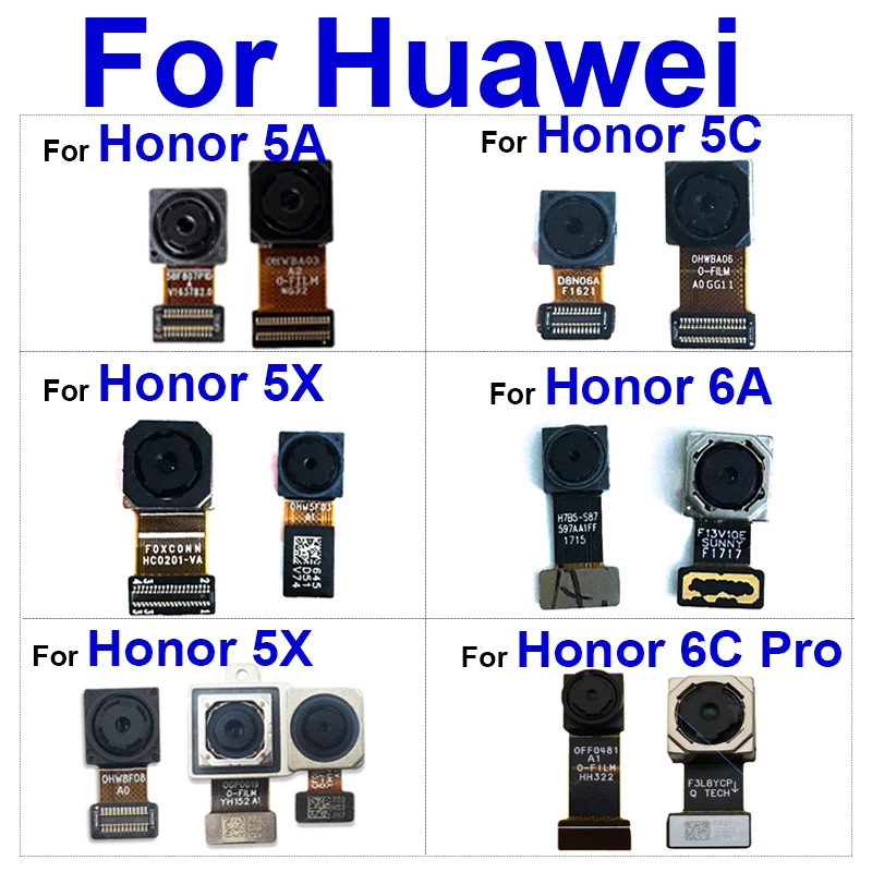 Front Rear Camera Flex Cable For Huawei Honor 5A AL00 TL00 L01 L21 5C 6C Pro 5X 6A 6X Front Back Main Facing Camera Ribbon Parts