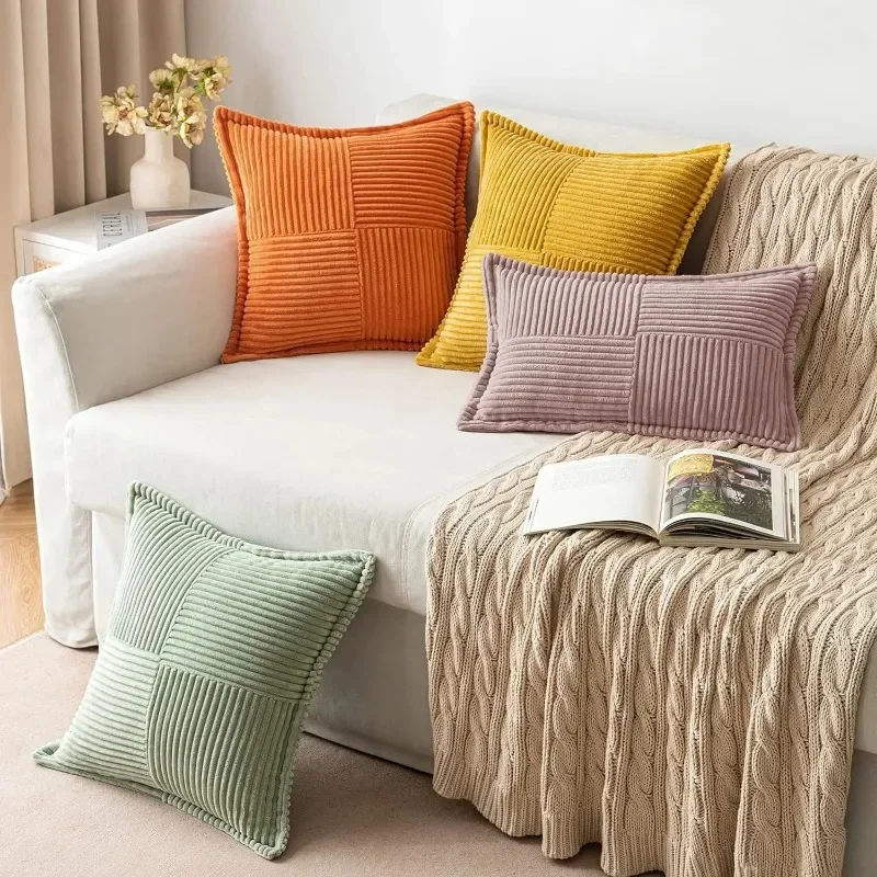 

Striped Cushion Cover Throw Pillow Covers Decorative Pillows Sofa Living Room Home Decoration Back Cushion Polyester Pillowcases