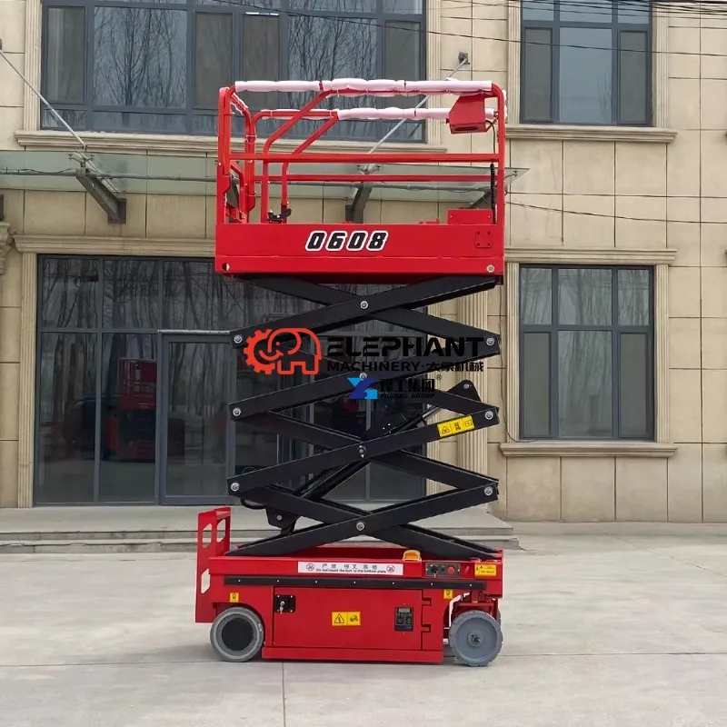 6m - 14m Electric Movable Scissors Lift Hydraulic Mobile Electric Scissor Lift Man Lift for Aerial Work Platform