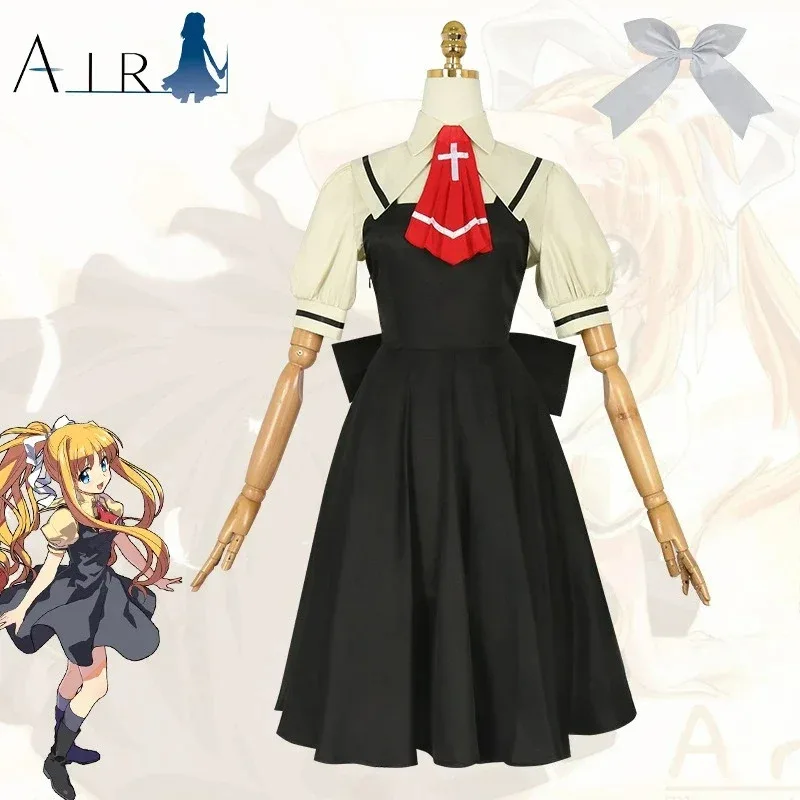 

Косплейигры AIR Kamio Misuzu, карнавальный костюм, школьная форма, костюм JK, платье для женщин и девочек, одежда для ролевых игр на Хэллоуин, комикс Co