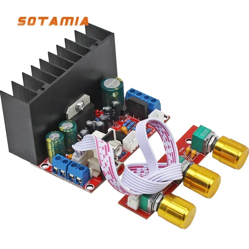 SOTAMIA TDA7377 Subwoofer Amplifier Audio NE5532 Home Theater Hifi Power Amplifiers 2.1 Channel Mini Amp 10Wx2+30W Amplificador