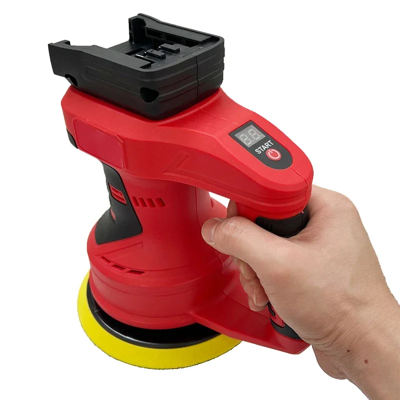 Für Milwaukee Akku-Autopolierer, 8 Gänge, bürstenlose elektrische Poliermaschine, Wachsen, Schleifen, Abdichten, Elektrowerkzeuge, 18 V-Batterie