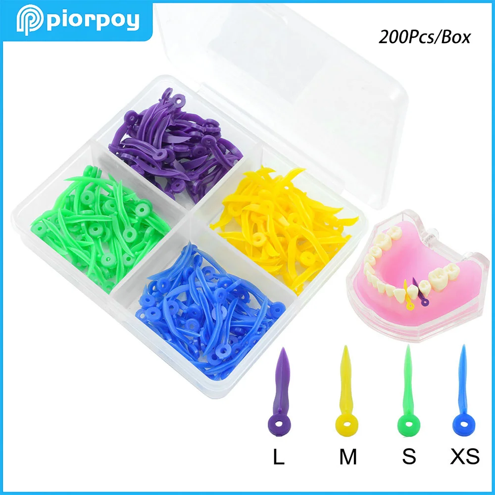 

﻿ PIORPOY стоматологические одноразовые клинья, клин для зазора между зубами, большой, средний, с отверстием, аксессуары для ухода за полостью рта, стоматологический материал