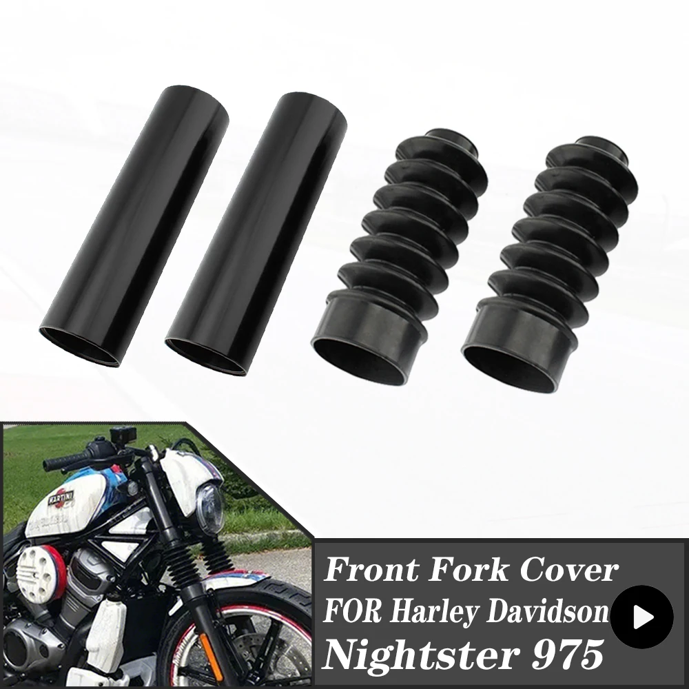 New FOR Harley Davidson Nightster 975 RH975 2022 2023 Front Fork Gaiters Cover - Motorcycle Boot Shock Dust NIGHTSTER975 RH 975