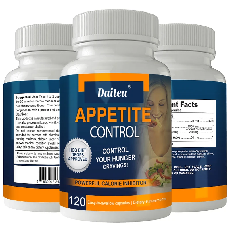 Daitea Appetite Control Capsules - Organic Vitamin C, Metabolism, Weight Management, Powerful Calorie Suppressant