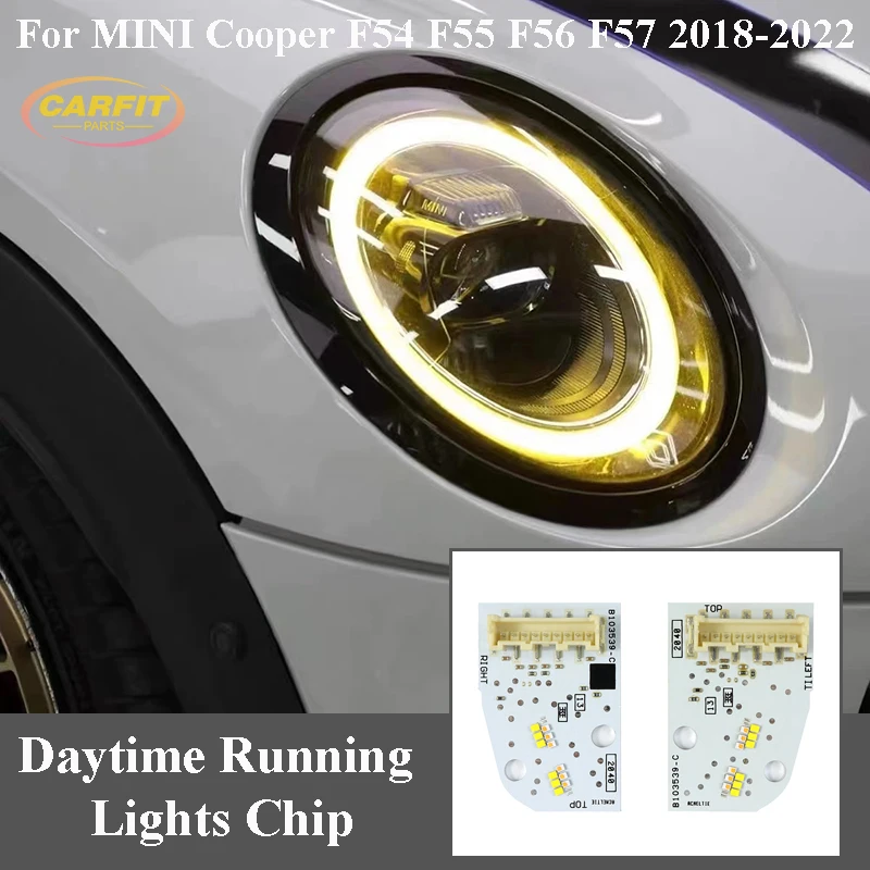 

Желтые ангельские глаза CSL DRL платы для BMW Mini Cooper F54 F55 F56 F57 2018-2022 светодиодные модули фар чип дневных ходовых огней