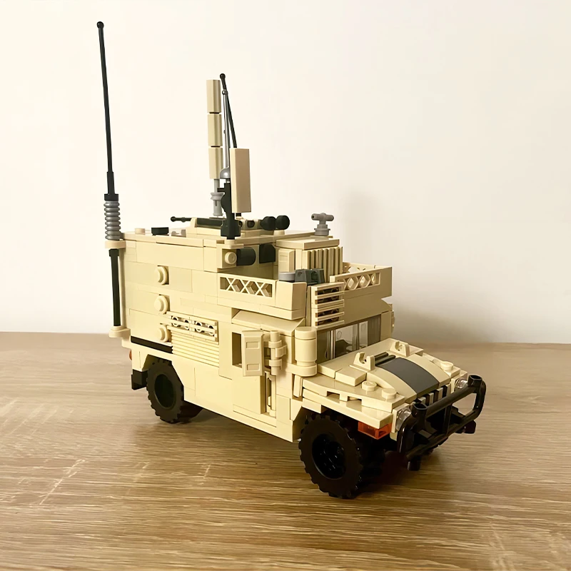 MOC Building Blocks Toys US Army Shelter Carrier HMMWV and Generator Trailer Military Trucks Model Kid\'s DIY Toys Xmas Gifts