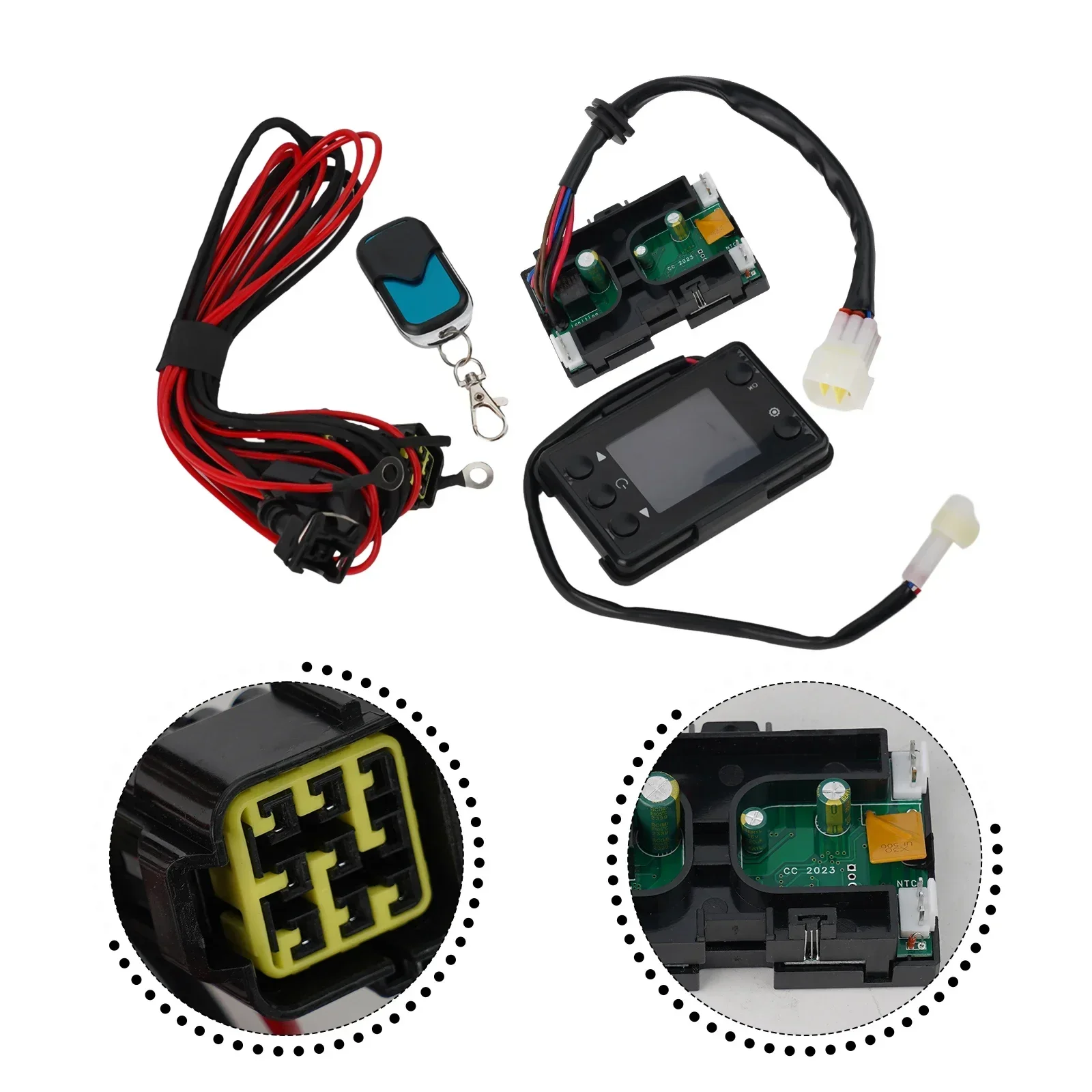 

Tools Number Plate Light Automotive LCD Monitor Licence Remote Special Wire Harness 12V Control Board Convenient