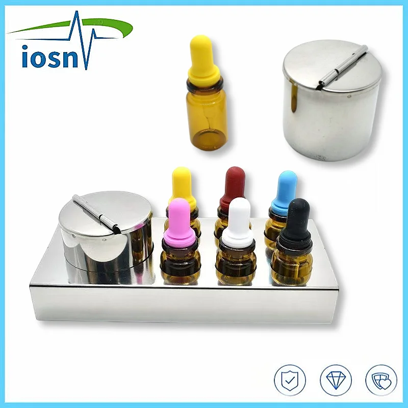 Professional Dental Glass Dropper Bottle Cotton Core Liquid Dispenser for Dentistry Hygienic Liquid & Essential Oil
