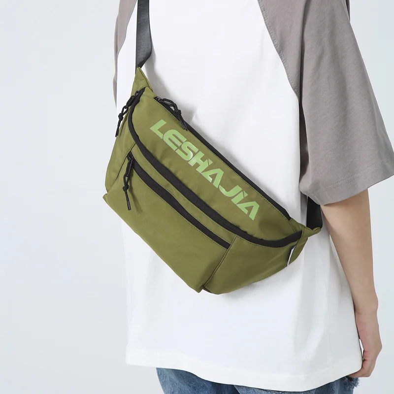 Casual Street Large Waist Bag Unisex Hip-hop Fanny Pack Chest Pack High-capacity Nylon Belt Bag Female Shoulder Crossbody Bags