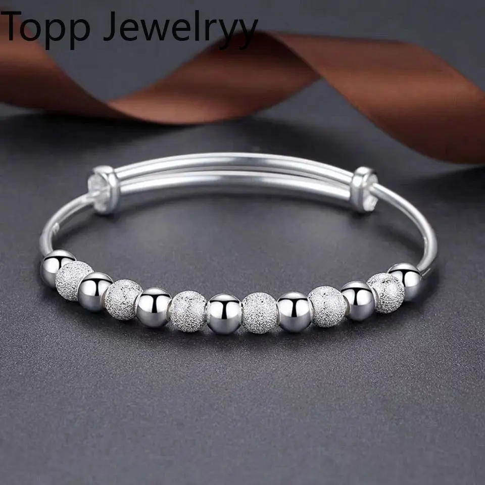 

charms 925 sterling silver Luxury Beads bracelets Bangles cute for women fashion party wedding jewelry Adjustable