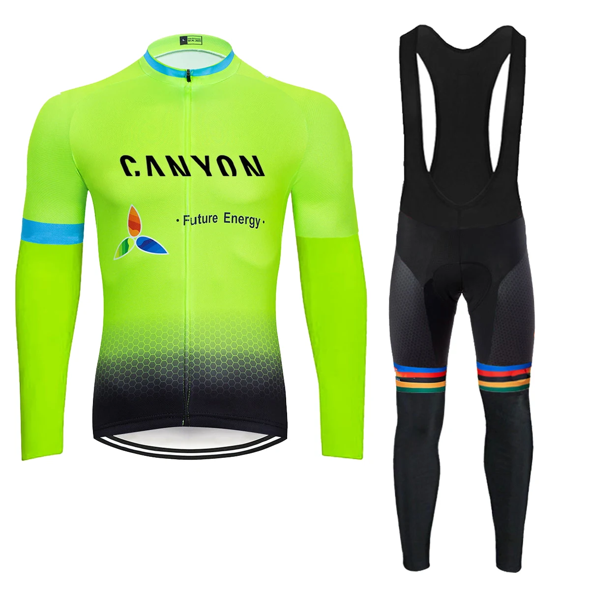 canyon Pro Team Spring Autumn Summer Cycling Jersey Sets New Long Sleeve Cycling Clothing Bike Maillot Ciclismo Mtb Ropa Hombre