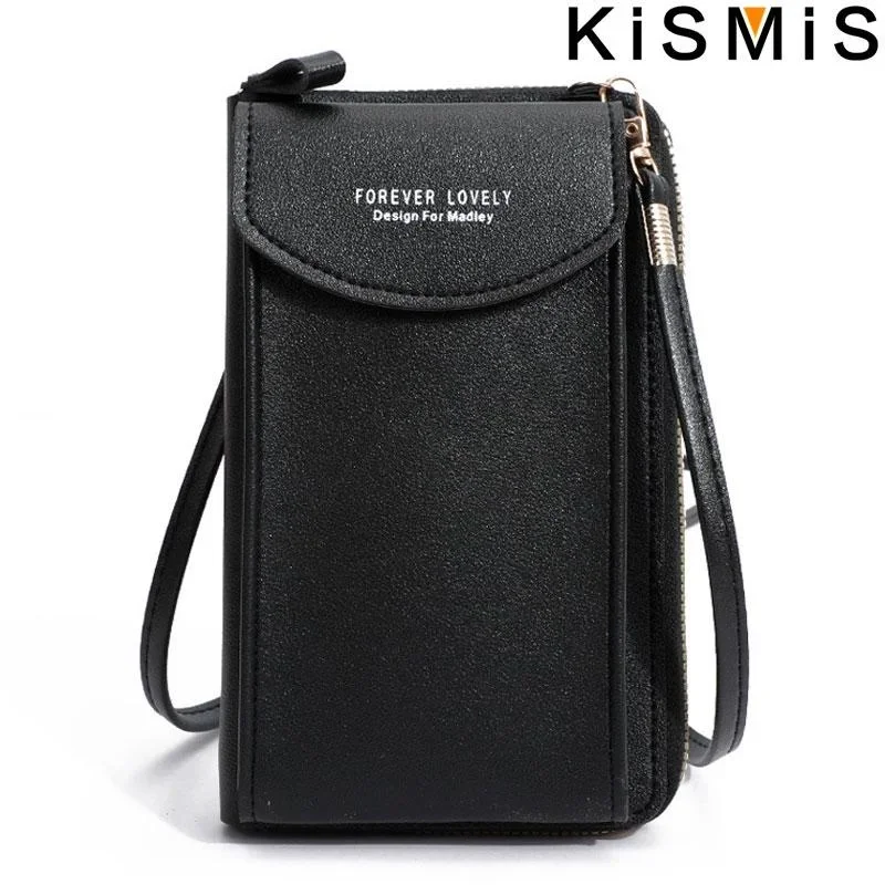 Wallet ladies twill PU multifunctional mobile phone clutch bag ladies wallet large capacity travel card holder passport case