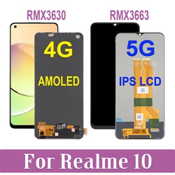 AMOLED For OPPO Realme 10 4G 5G RMX3663 RMX3630 LCD Display Touch Screen Digitizer Assembly