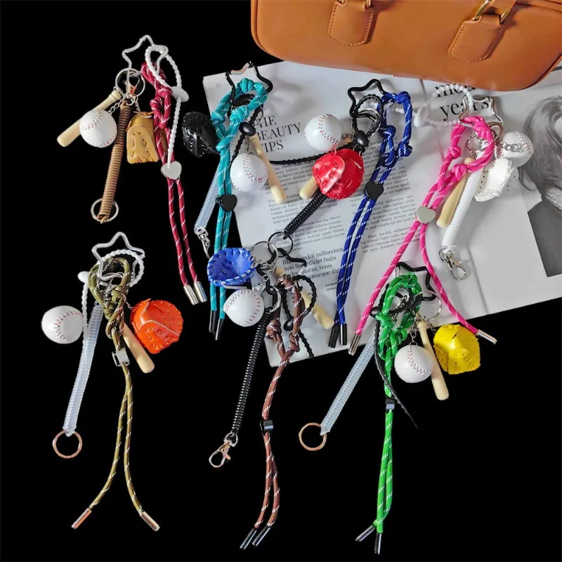 Hot Ins Style Maximalism Trend Anime IP Bag Pendant Cute Doll Personalized Decoration Keychain Straps Phone Lanyard Phone Charm