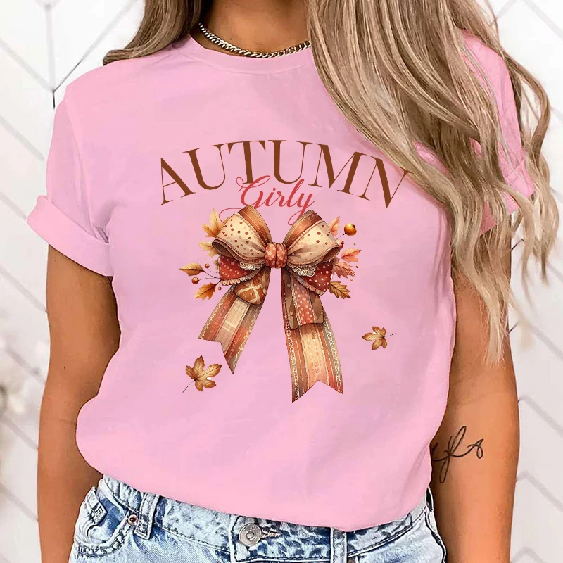 

New Hot Autumn Girly Print T-Shirts Women Men Summer Casual T-Shirts O Neck Short-Sleeved T-Shirts Fashion Shirts Tee