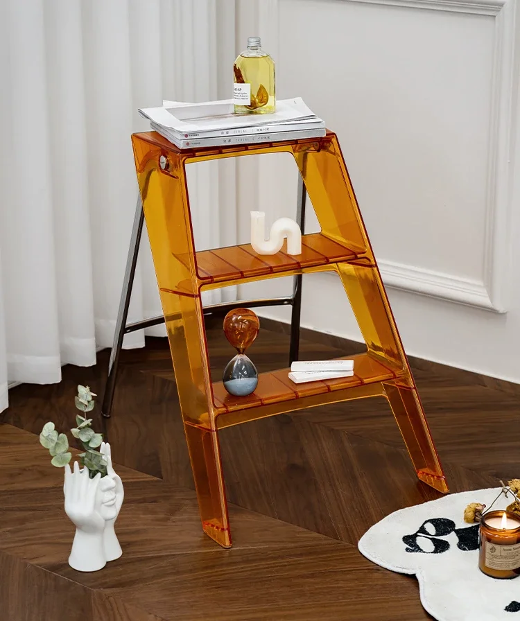 

Многофункциональная домашняя прозрачная складная лестница из акрила в скандинавском стиле креативная утолщенная и нескользящая