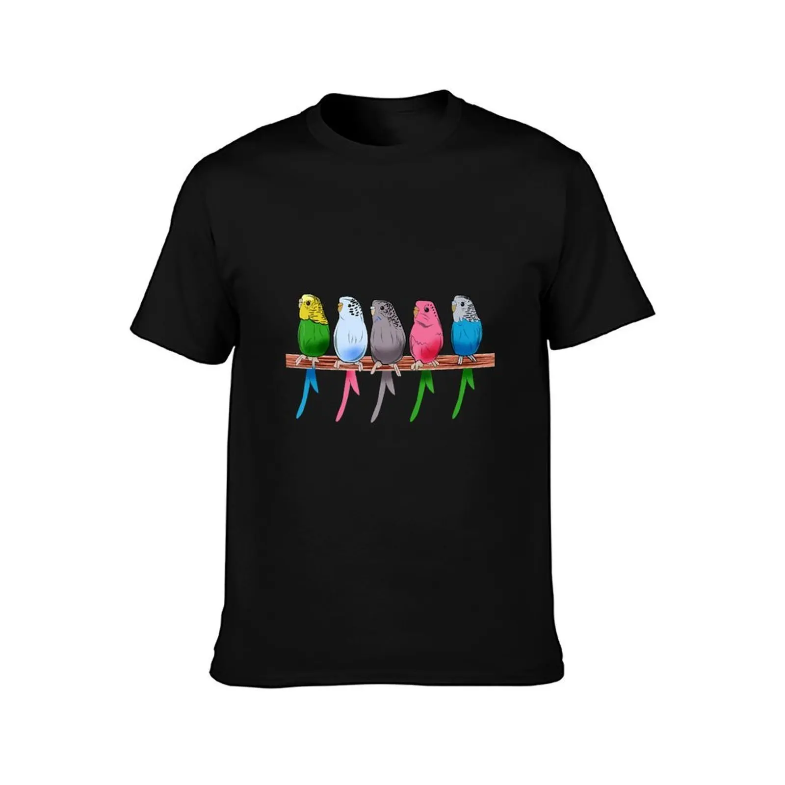 Funny Budgie Pet Bird Parakeet Graphic Budgerigar Gift T-Shirt Soft Durable Cotton T-Shirt