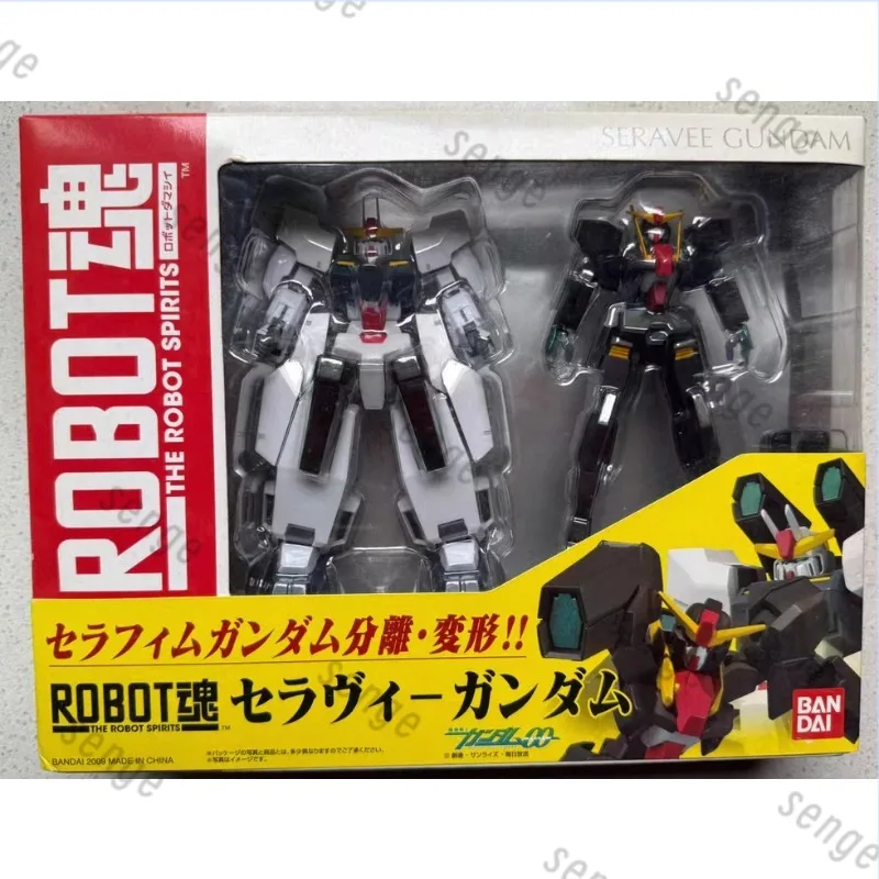 Оригинальный товар: Bandai ROBOT Soul Seraph, двухрежимная трансформируемая модель GN-008 00, подвижная готовая модель, подарочная игрушка.