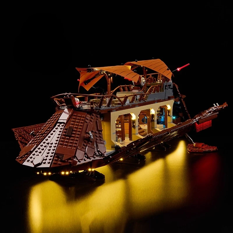 Nenhum modelo de conjunto de iluminação LED adequado para LEGO Jabba's Sail Barge 75397 (excluindo blocos de construção)