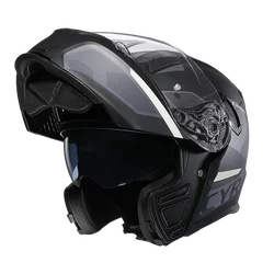 Motorcycle Open Face Modular Flip Up Full Face Helmet for Adult Men and Women DOT Approved Moto Helmets AH121