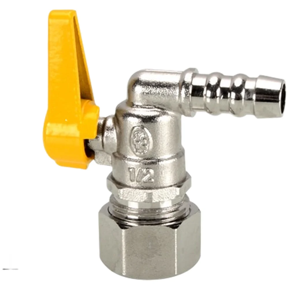 Brass Pagoda Adapter Gas Fitting for 1216 Aluminum Plastic Pipe 6.8x5.4x1.2cm Tee Elbow with Precision Threading and Stability