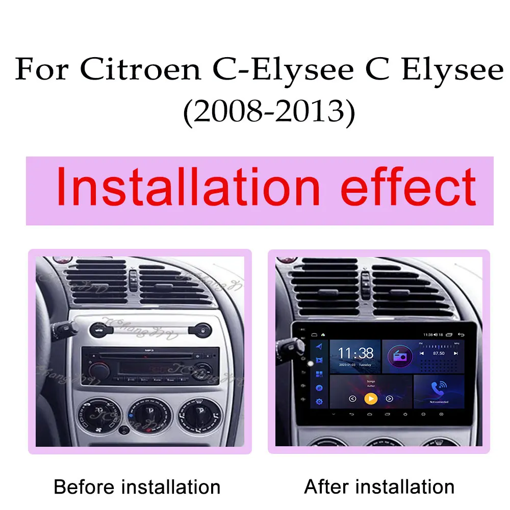 Wireless Carplay for Citroen C-Elysee C Elysee 2008 - 2013 Android 16 Car Radio Video Multimedia Player GPS Navi DSP Stereo WIFI