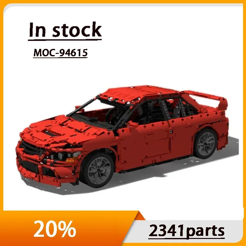 MOC-94615 Red New Evo 9 Supercar Assembly Stitching Building Block Model 2341 Parts MOC Creative Building Block Toy Gift