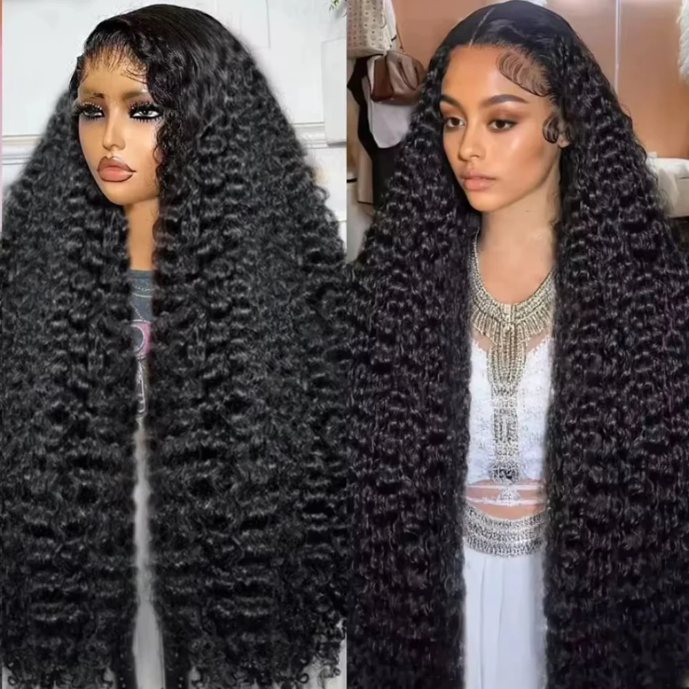 13x4 Hd Deep Wave Lace Frontal Wig 360 Curly Human Hair Wigs For Black Women Human Hair 4x4 5x5 Water Wave Lace Closure Wig