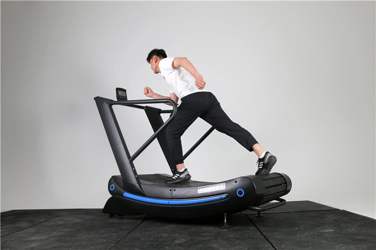 wholesale commercial gym equipment fitness running unpowered curve treadmill manual treadmill machine curved treadmill machine