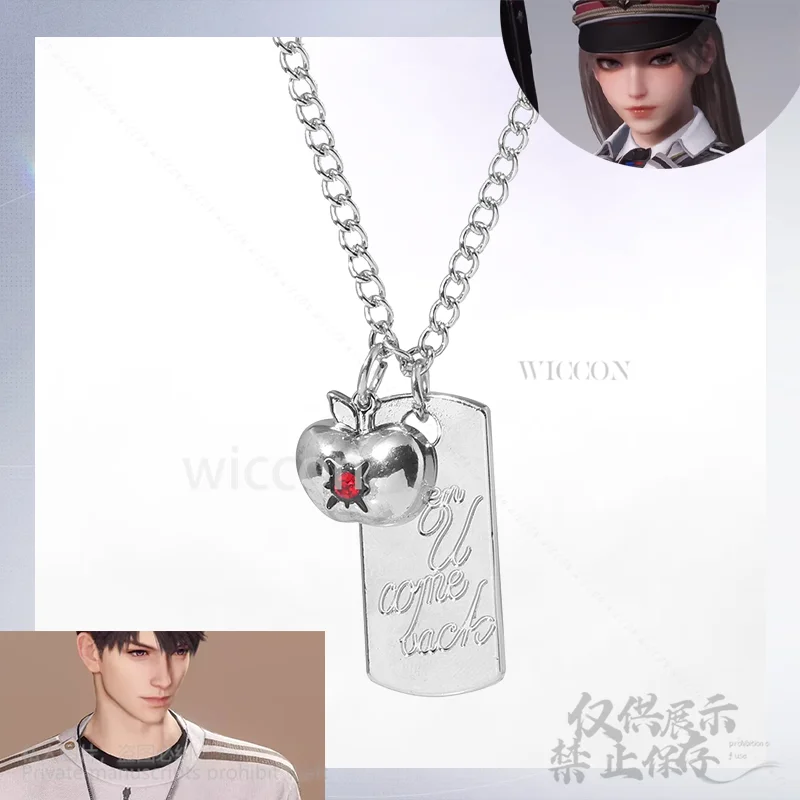 لعبة الحب والبطل في الفضاء العميق شيا يتشو كاليب زي تنكري مخصص بقلنسوة بيضاء بدلة صديقها الباروكات قلادة