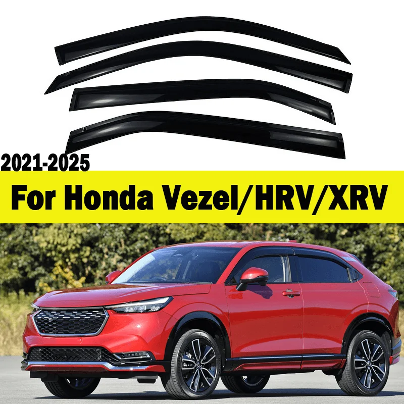 Window Deflectors For Honda Vezel/HRV / XRV 2021-2025 |Car Side Window Weathershield, Car Side Window Wind Deflectors