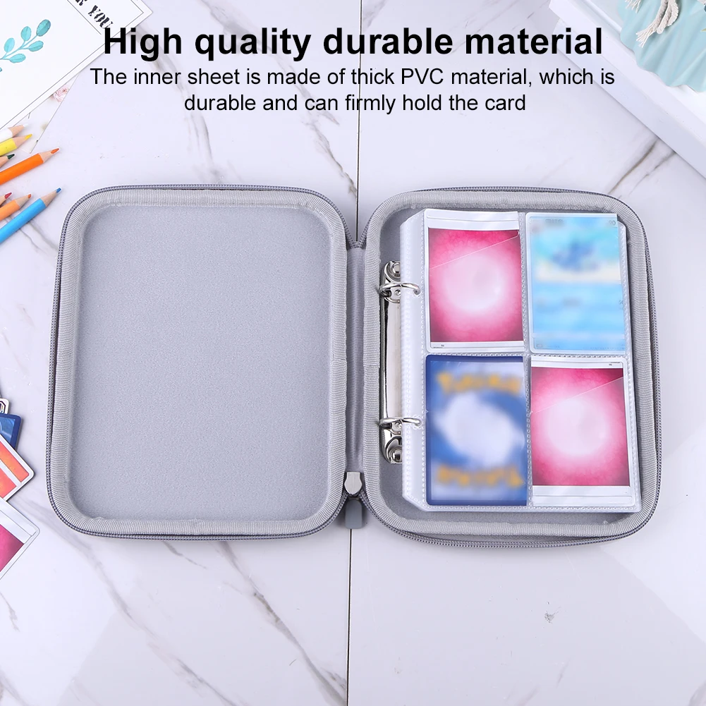 Card Case Hard Carrying Case Bag with 80 Pockets Soft Portable Folder Card Binder Holder for Yoto Cards Mini Audiobook Cards