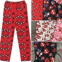 Hot Miniso Spiderman Hello Kitty Cartoon Women's Pajama Long Pants Spring/Summer Korean Edition Home Leisure Couple Sleep Pants