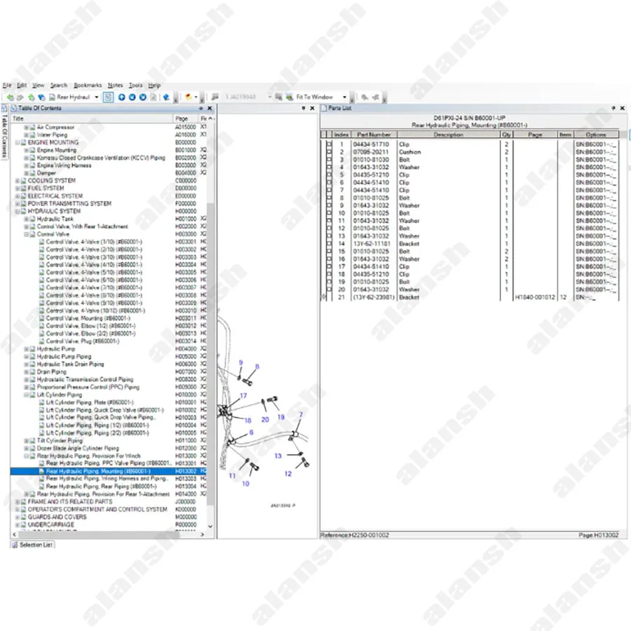 Komatsu CSS Service Manuals Parts Book Viewer 5.11 2018 for Excavators  + nitro