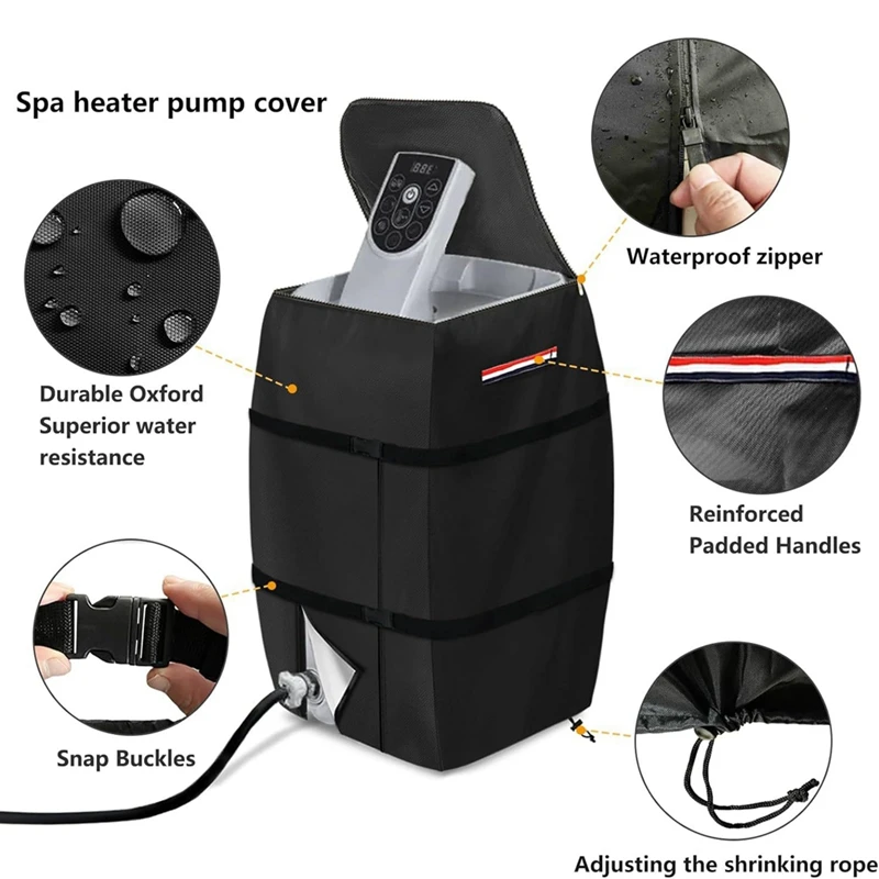 Heater Pump Cover Pools Improvement Parts For Hot Tub Spa Waterproof Heavy Duty For Spas Hot Tubs