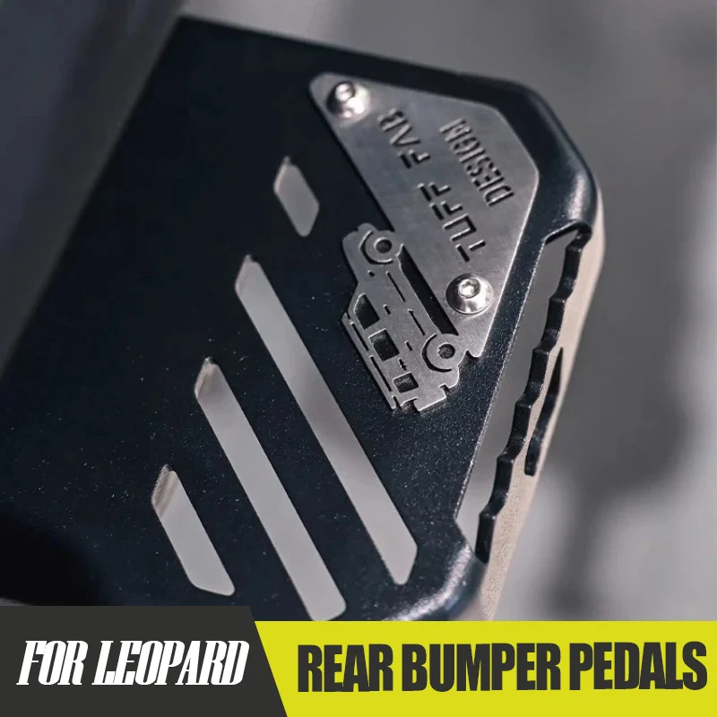 

Rear Bumper Pedals for BYD Leopard 5 Multi-Functional Trailer HitchBottle Opener Spare Tire Ladder Accessory