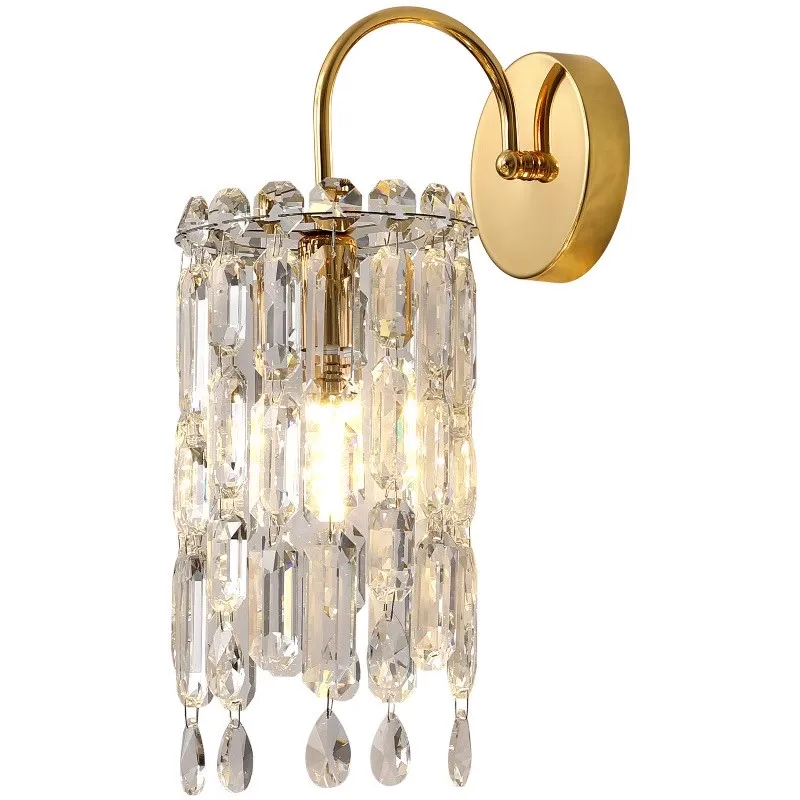 Classic crystal wall light 110v 220v 12v 24v Wall sconce glasses parts decorative vintage crystal wall lamp