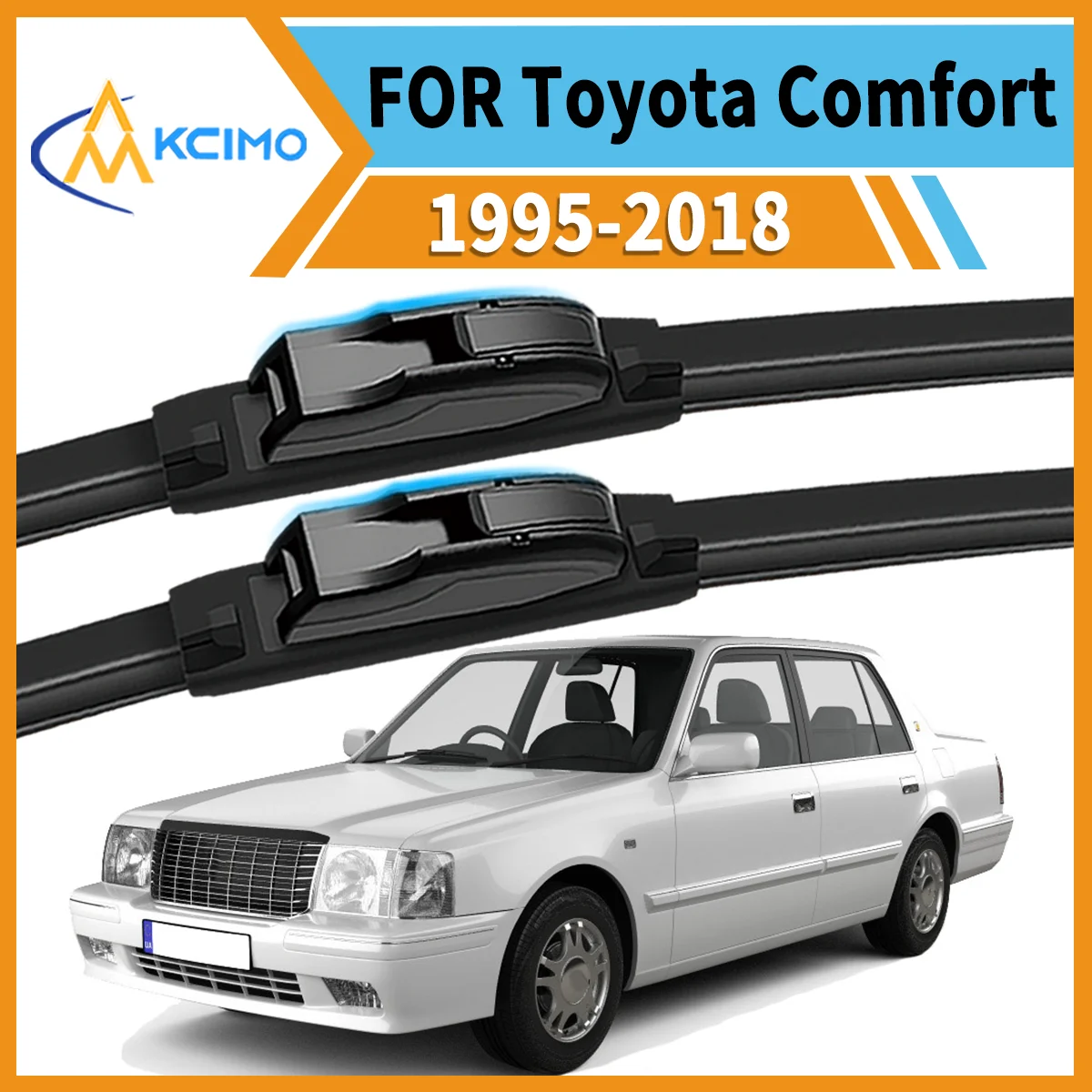 

Drive with Confidence 2PCS Wiper Blades for Toyota Comfort XS10 1995-2018 All-Weather Performance Smudge-Free Durable & Quiet