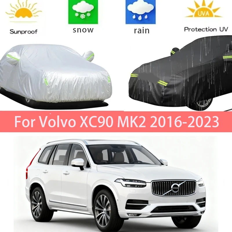 

For Volvo XC90 MK2 2016-2023 Full Car Covers Outdoor Sun Anti UV Rain Snow Dust Protection Oxford Cloth Accessories