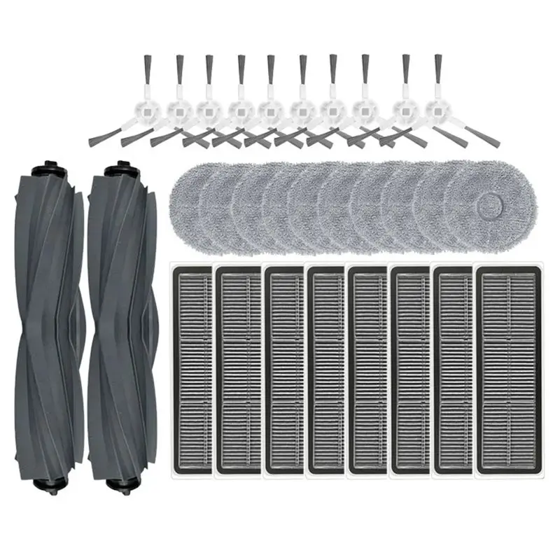 

AK25 - Аксессуары для Dreame Bot L10 Prime / L10S Pro: основная и боковые щетки, HEPA-фильтр, салфетка для швабры, запасные части для робота-пылесоса