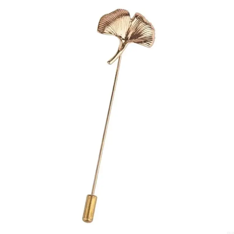 Sophisticated Gingko Pin Brooch for Party Supplies Costume Fashion Accessory