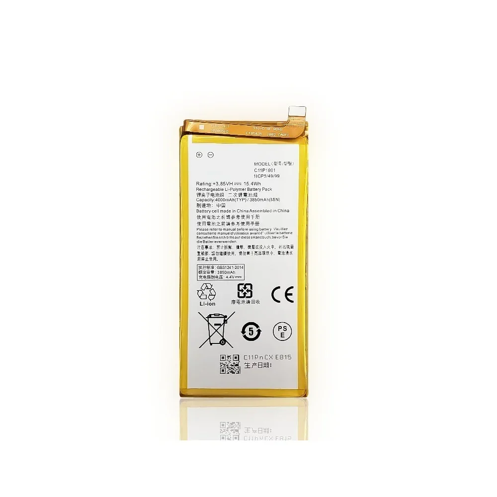 4000 mAh C11P1801 Replacement Battery for ASUS ROG Phone ZS600KL Z01QD mobile phone battery